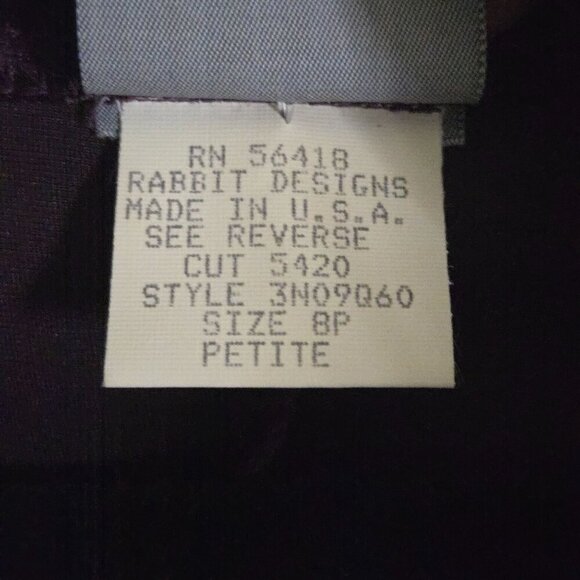 Rabbit Rabbit Rabbit Designs Velvet Long Blazer Short Sleeve Dress Set Size 8p - Picture 7 of 7